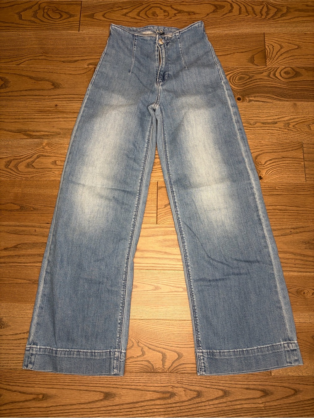 American Eagle Super High Rise Dreamy Drape Baggy Wide Leg Jeans